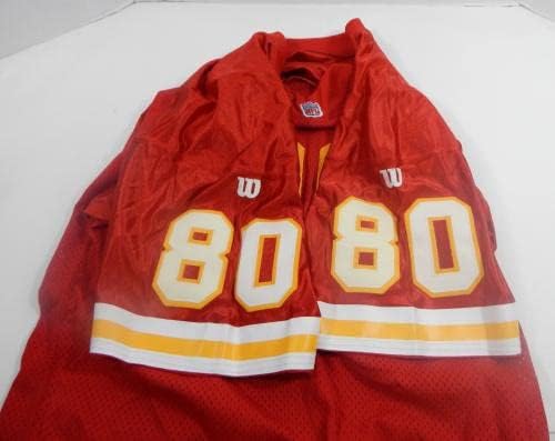 1994. Kansas City Chiefs 80 Igra izdana Red Jersey 75. zakrpa 44 dp32725 - Nepotpisana NFL igra korištena dresova