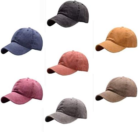 Andongnywell vintage pamuk oprane uznemirene šešire muškarci žene nisko profil bejzbol kapica twill običan podesivi tata šešir