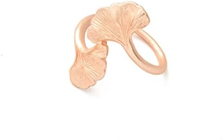 Zhuhw 10pcs/ kreativna ruža zlatna salveta kopča ginkgo biloba zapadni salveti prsten tkanina metal metalni salveti prsten hotelski