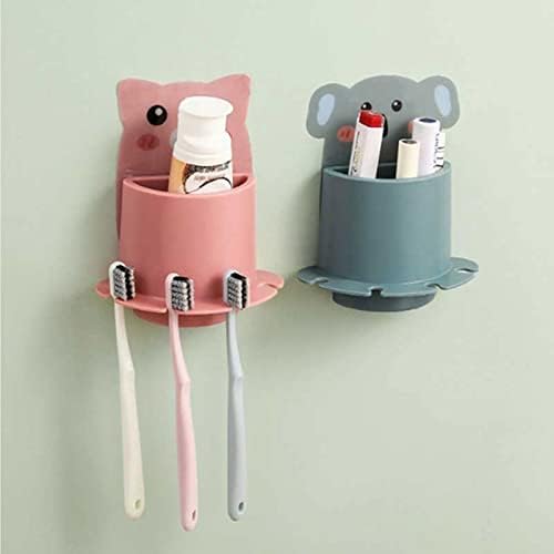 Amayyayaysj držači četkica za zube Multifunkcionalni držač za četkice za zube toaletne potrepštine zid usisavanje tipa kupaonice kutija