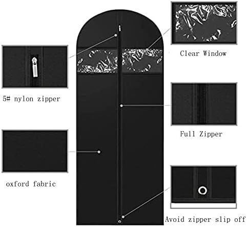 Navlake za torbe za odjeću; viseće navlake za torbe za odijela s punim patentnim zatvaračem periva navlaka za odijela s prozirnim prozorom
